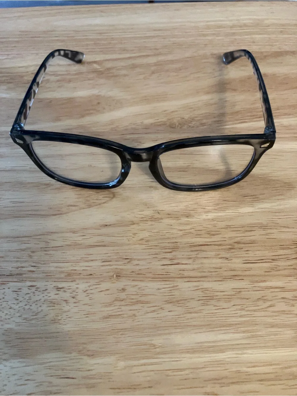 Women’s Gray and Black Tortoiseshell Rectangle Glasses